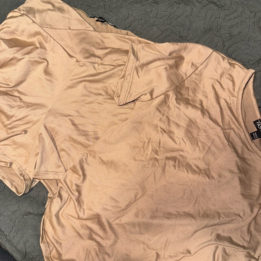 Tan short set